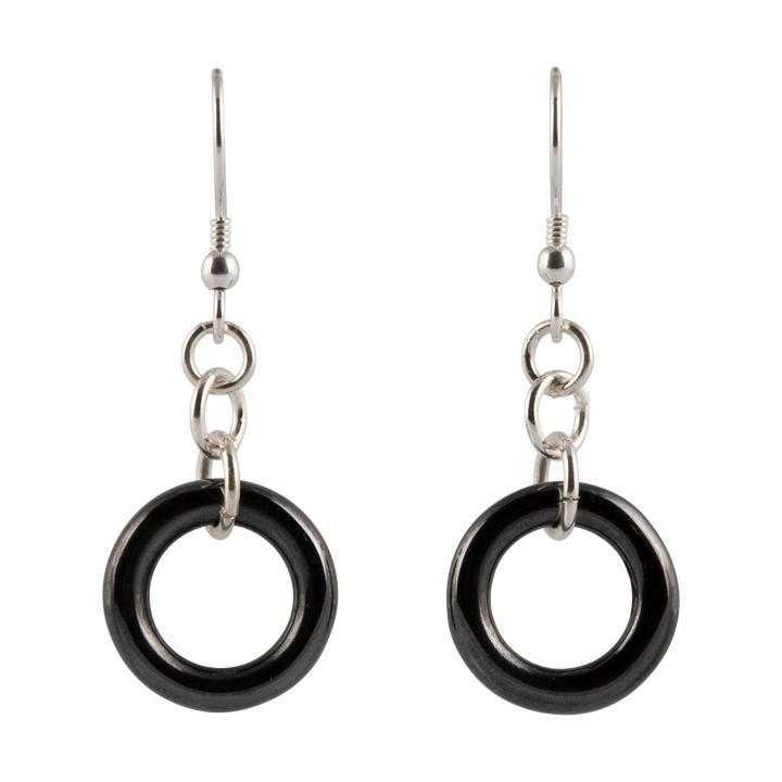 Eternal Nexus Silver Hematite Earrings - RK Jewellery Designs 