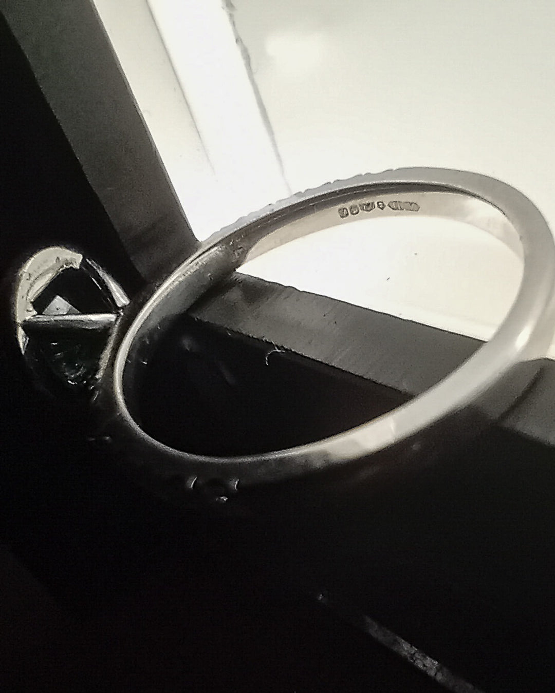 Never-Worn Platinum Zambian Emerald & Diamond Engagement Ring