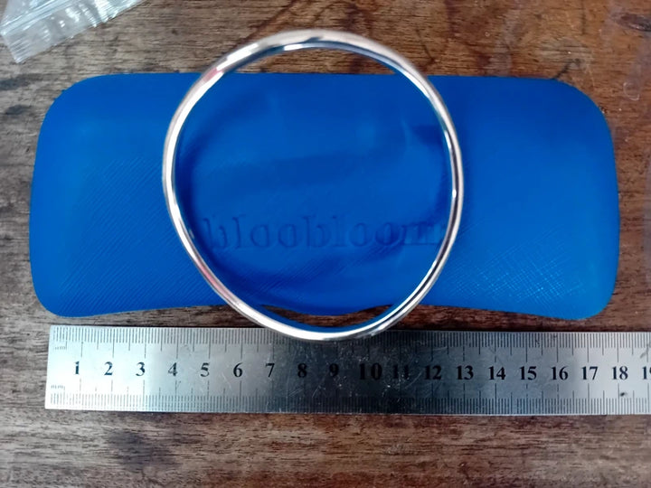Farringtons Solid Sterling Silver Wave Bangle – 26g - RK Jewellery Designs 